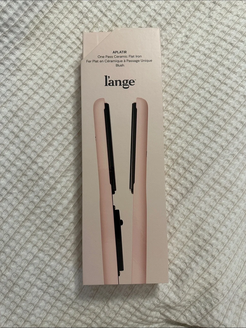 L'ange Blush Ceramic One Pass Flat Iron